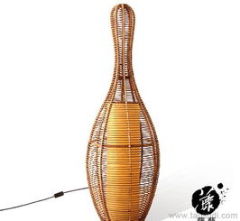 藤藝編織，光影詩篇 葫蘆型304落地?zé)酎c(diǎn)亮?xí)r尚中式家居